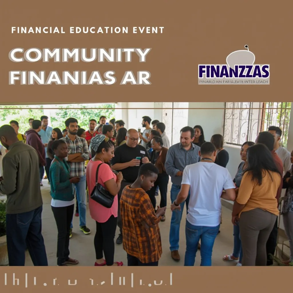 Evento comunitario sobre educación financiera
