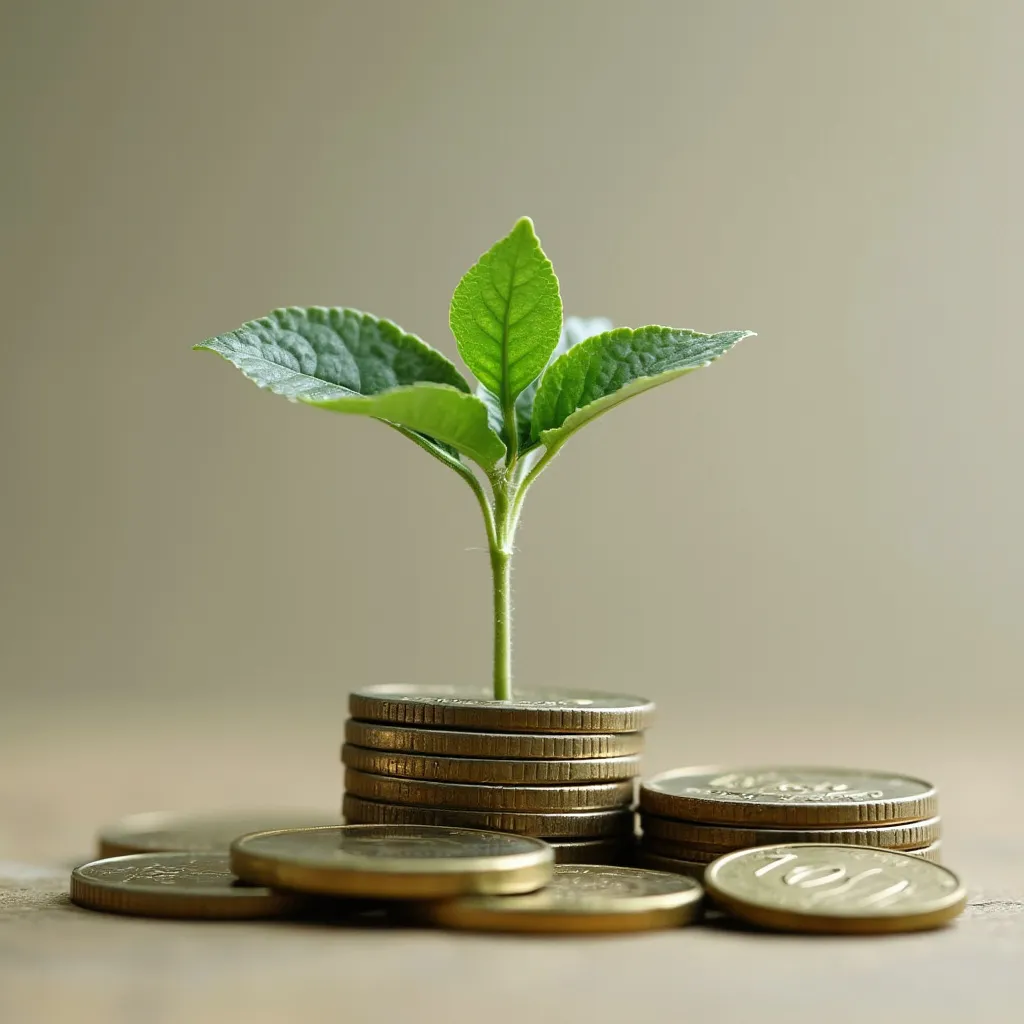 Imagen conceptual de crecimiento financiero sostenible en Argentina